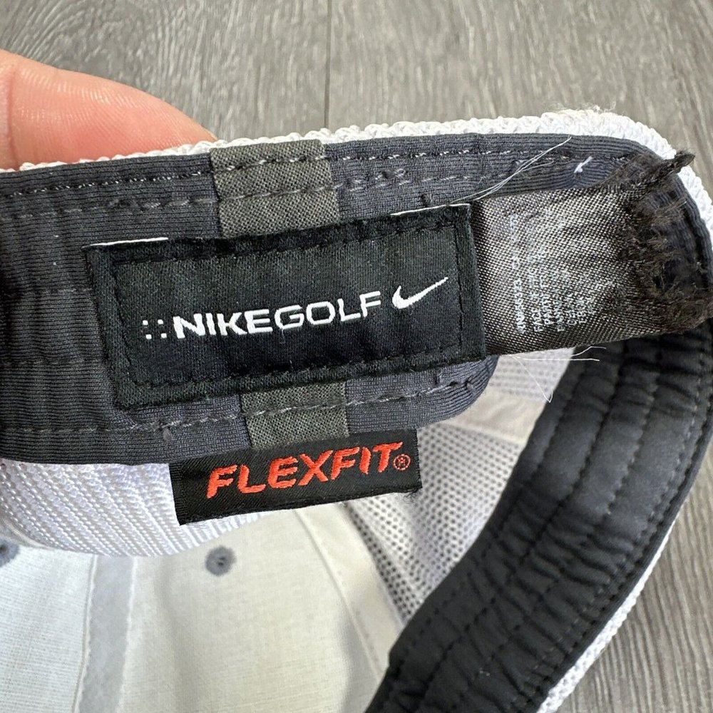 Tiger Woods Collection Nike Golf Flexfit Hat Mesh Cap 20XI VRS M/L Gray - Picture 8 of 8